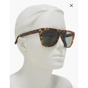 Saint Laurent 59mm Oversized Sunglasses tortoise shell